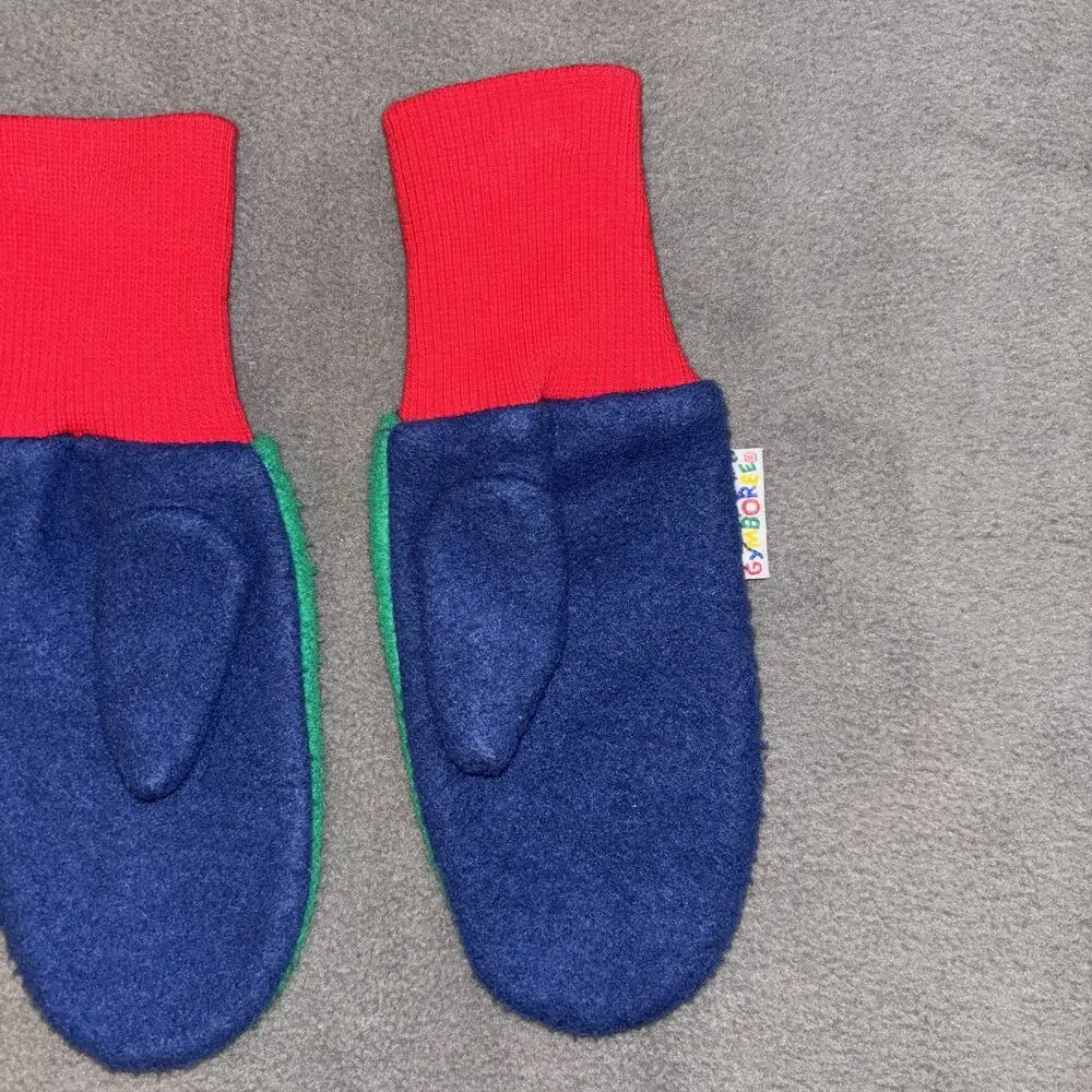Gymboree Christmas Green Red Blue Winter Mitts Gloves